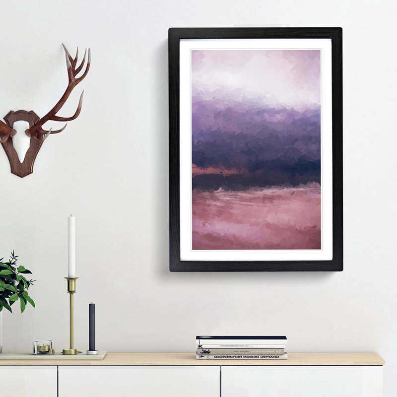 Moody Waters - Picture Frame Graphic Art Print, 87cm H x 62cm W x 2cm D, Black Framed