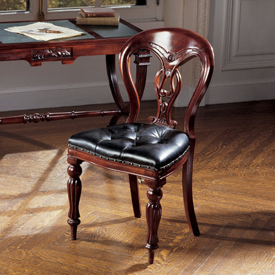 Simsbury Manor Leather Side Chair