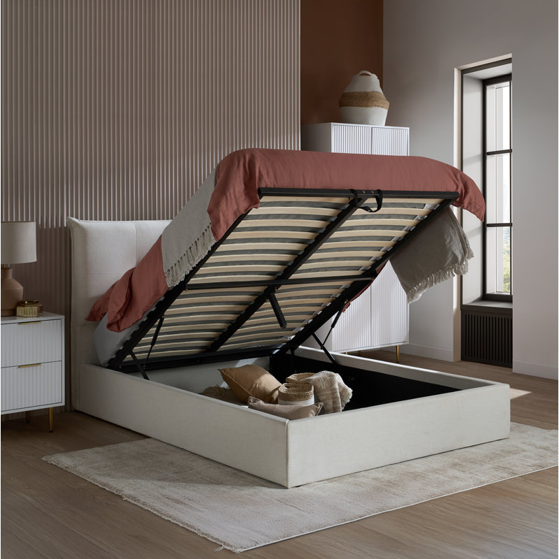 Haven Ottoman Bed White, Double (4'6)