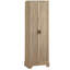 Armoire de rangement avec deux portes pour salle de bain, bureau, tablette réglable, panneau de fibres à densité moyenne, brun (ancien numéro de référence: N725P181207D / WF302824AAD)-1037279817