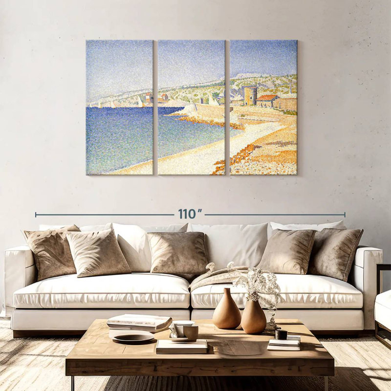 Gillard The Jetty At Cassis Opus 198, H 48 po x l 74 po