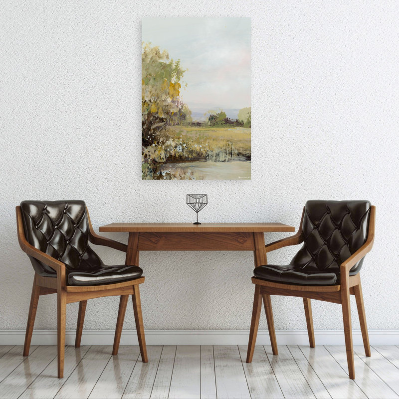 «Time Passes Dreamy Peaceful Serene Landscape Nature», art mural, 36" H x 24" W
