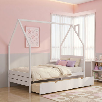 Bed Frame with 2 Storage Drawers
