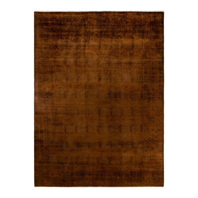 Yoneo One-of-a-Kind 8' 10" X 11' 10" New Age Wool Area Rug Yellow
