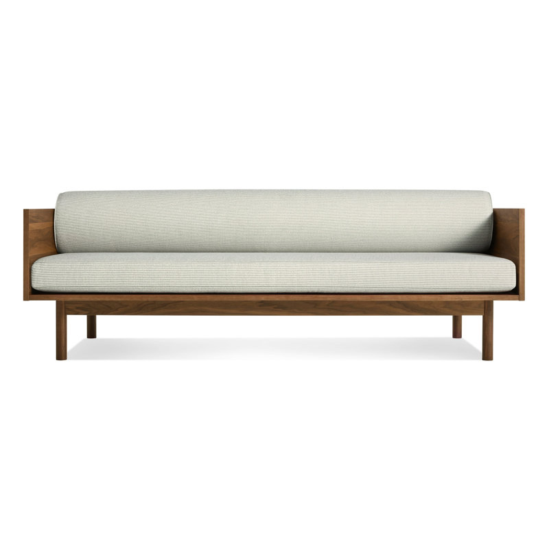 Souvenir Sofa, White Oak, Irving Copper Stripe