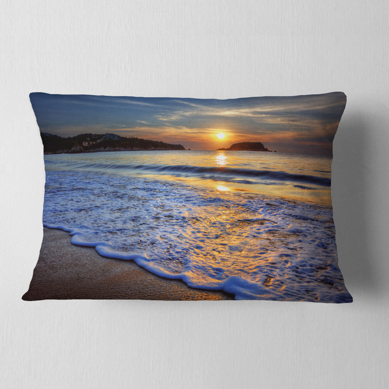 Coussin Calm Seashore avec Blue Waves - Sea & Shore