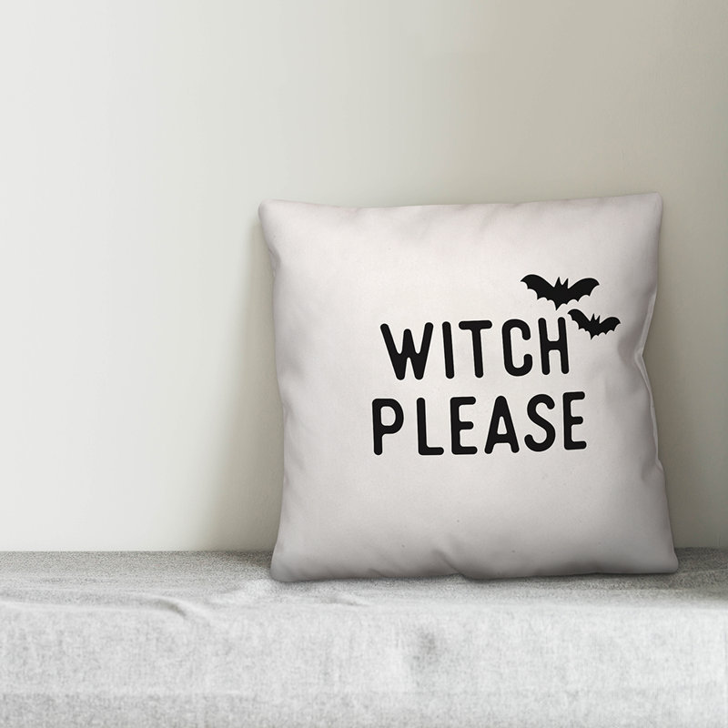  Housse de coussin Witch Veuillez jeter un coup d'œil, 16 po x 1 po
