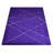 Anothny Geometric HAND KNOTTED LOOM SILK ECO-FRIENDLY AREA RUGS  - Rectangle Shape, Purple Color, Geometric Design-797886032