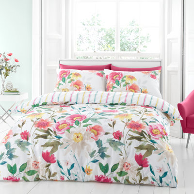 Fresh Floral Duvet Cover Set with Pillowcases