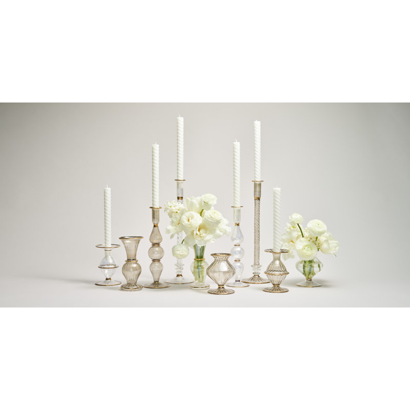 F2023 Handmade Glass Table Vase, Smoke