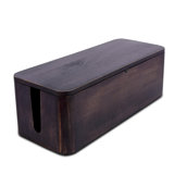 FarmHouse Handcrafted Mango Wood Cable Management Box with Magnetic Closure