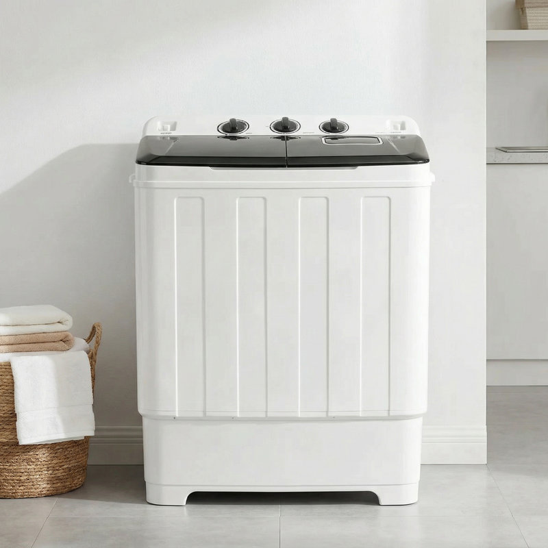 4.1 Cubic Feet Cu. Ft. High Efficiency Portable Washer & Spin Dryer Combo, Blue