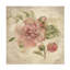 Œuvre sur toile lin lin rose Cheri-101101489