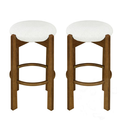Tabouret de bar intérieur en bois rembourré