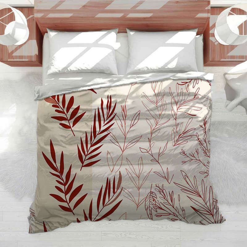 Botanical Bedding Cool Motif Comforter Picturesque, Twin XL Comforter