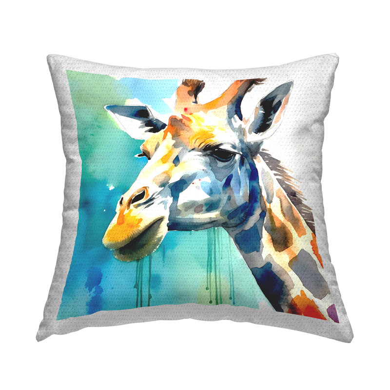 Coussin extérieur girafe