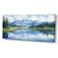 Glendaliz Mountain River Reflections In Rocky Mountains IV - Mountains, reproduction d'art sur toile-589668275-589668273-589668271
