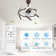 Ludovico 24" DIY Shape Adjustable Ceiling Fan with Lights Remote and APP Control