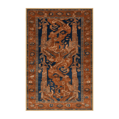 Tapis brun turc lavable à la machine