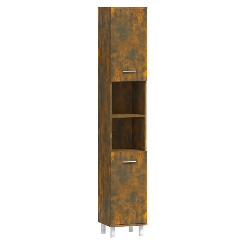 Avrey Linen Cabinet, Smoked Oak