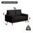 Velvet Lounge Sofa Seats 3, Highly Resilient And Comfortable Design, Comes With 2 Pillows, Suitable For A Variety Of Home Spaces-2030646559-2030646556
