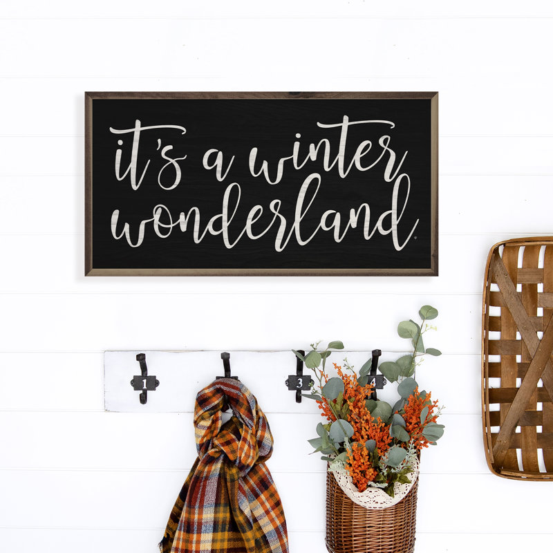 «It's A Winter Wonderland» - noir, H 20 po x l 40 po