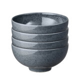 Dark Grey Speckle Set of 4 Rice Bowls