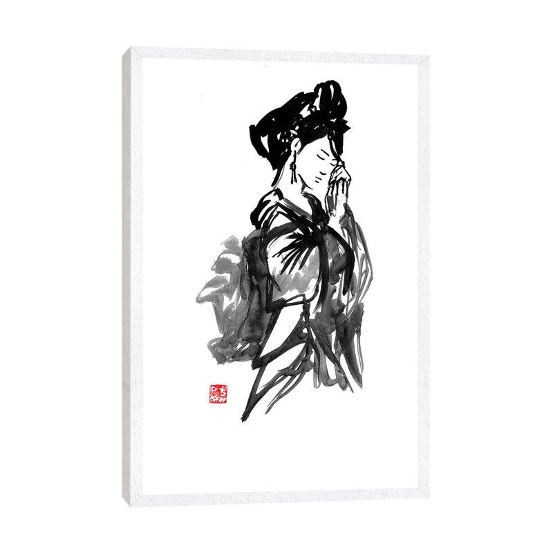 Remembrance by Péchane - Print on Canvas, 152.5 cm H x 101.5 cm W, White Framed