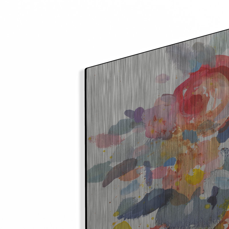 Winston Porter «Bloom Burst» par Danhui Nai, art mural en métal, H 24 po x l 24 po