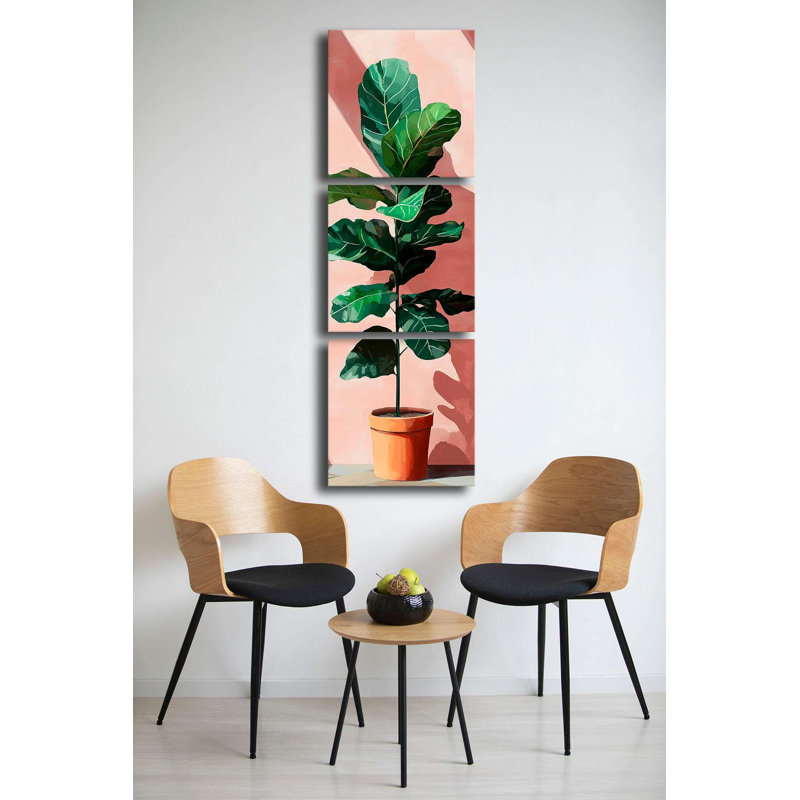 Stunning Decorative Canvas Painting Set (3 Pieces), 100% Canvas, 17.7 x 17.7 inches Each | 100% Pine Frame, Thickness: 0.1 inches | Perfect Wall Art for Living Room, Bedroom, and Office, Eye-Catching Design