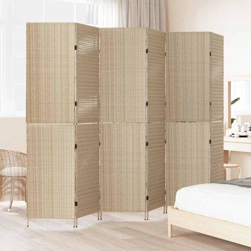 294 cm W x 180 cm H 6 - Panel Folding Room Divider, 180cm H x 294cm W x 0.16cm D