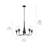 5 - Light Steel Dimmable Chandelier-70048079