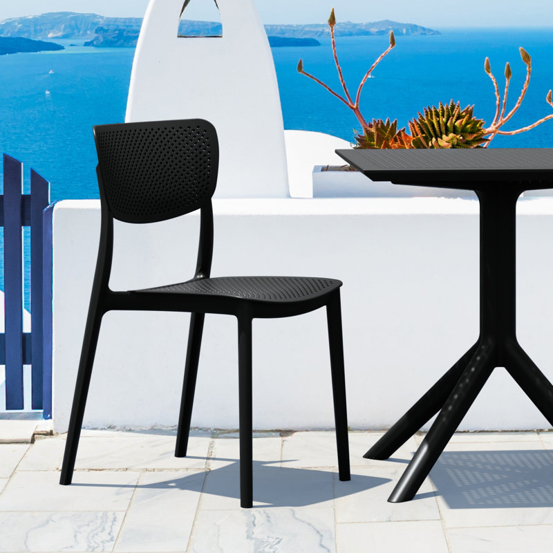 Ensemble de salle à manger 3 pièces Farrah, H 29,5 po x L 27,5 po x l 27,5 po, Noir