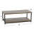 Rectangular Coffee Table with Storage Shelf in Rustic Wood Grain and Metal Frame Ashwood-1768943893