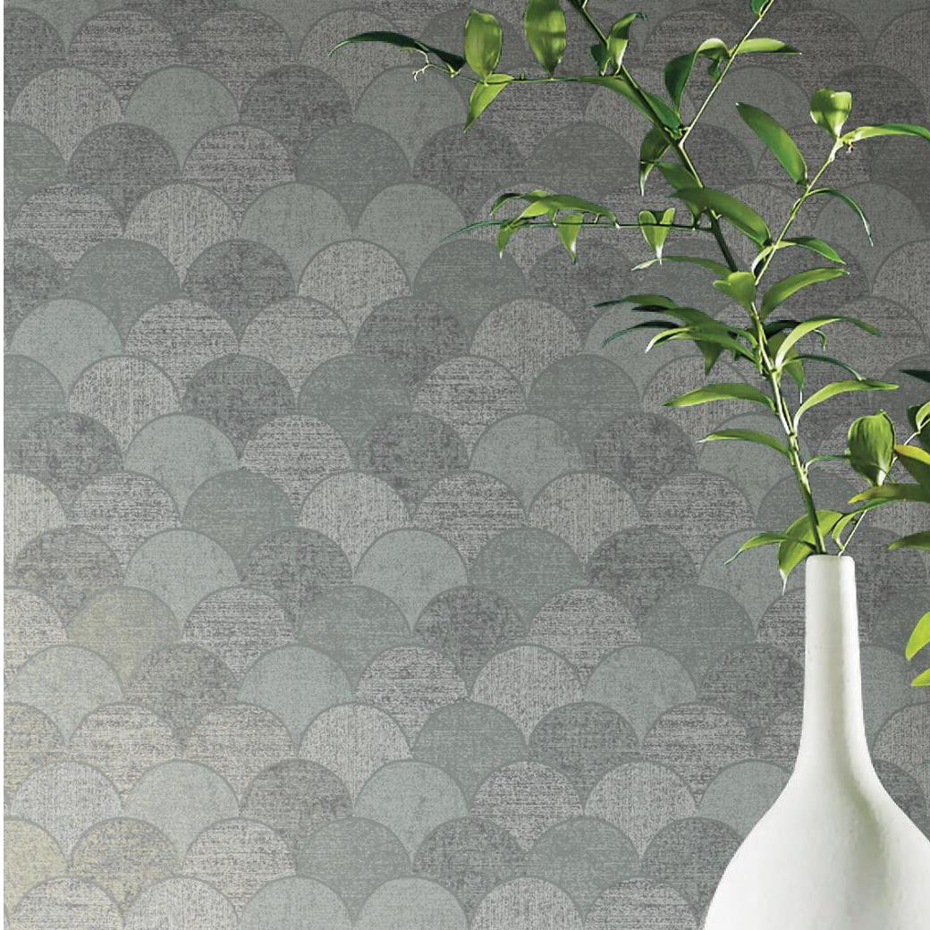 Antonina Vella Natural Opalescence Geometric Double Roll York Wallcoverings 