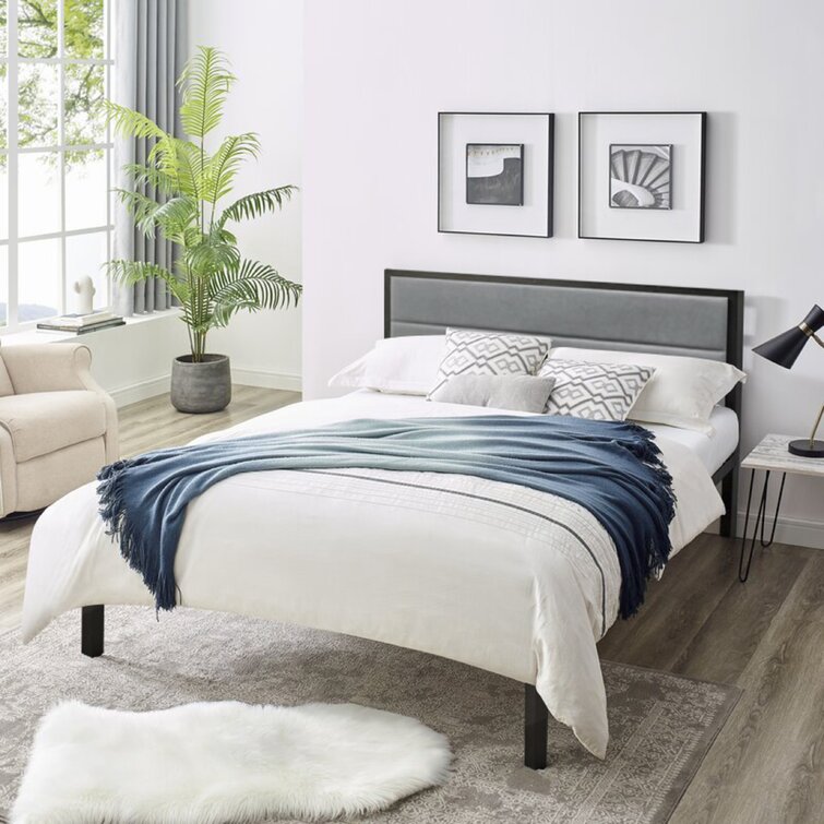 Highland Queen Size Bed - Grey