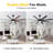 60inch Indoor 8 Solid Wood Double-Sided Blades Ceiling Fan with LED light Remote Remote DC Motor Down-rod Mount, Black and Walnut-453755650-453755648-453755654