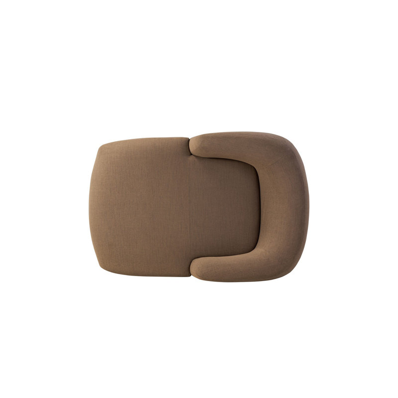 Channing Chaise Lounge, Crypton Nomad Mushroom 92% Polyester/8% Flax