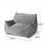 Fauteuil à billes Allea Velveteen avec accoudoirs, gris