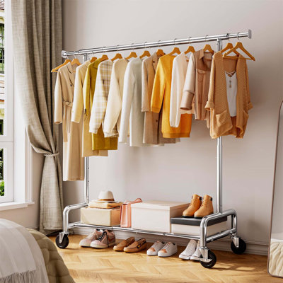 Bonville Adjustable Rolling Clothing Rack