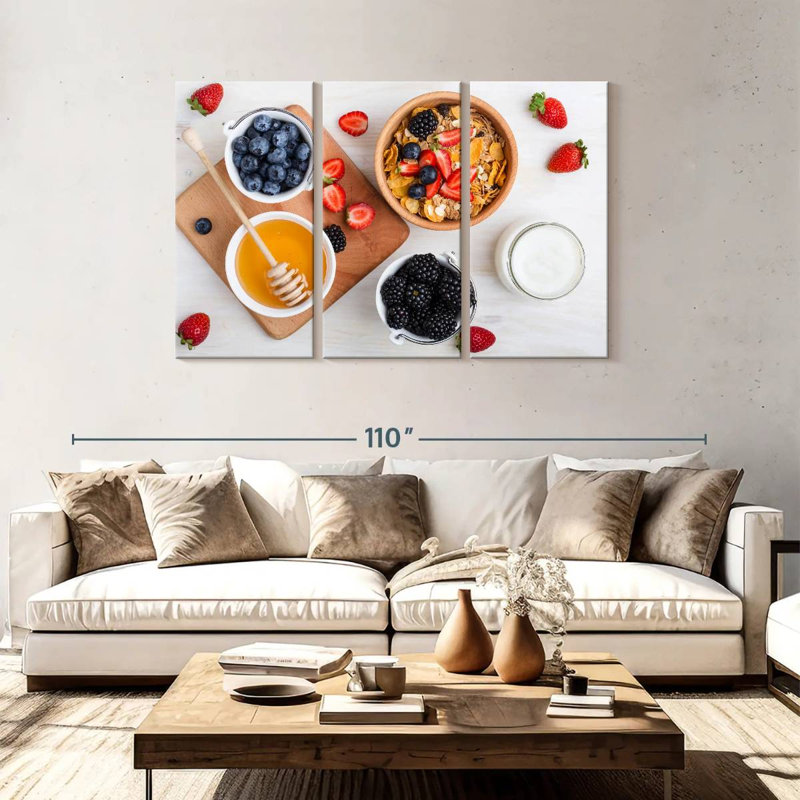 Yarlin Berry Cereal Breakfast, 36" H x 57" W