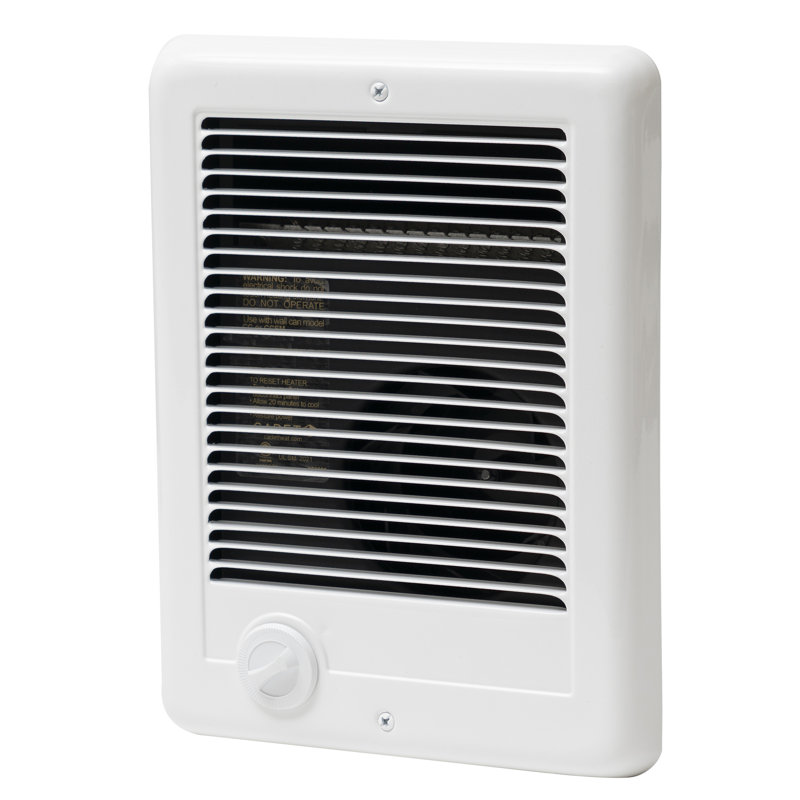 White Electric Wall Heater with Thermostat and Automatic Shut-off