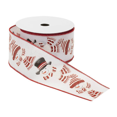 Ruban câblé bonhomme de neige scintillant