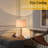 Modern Brass Gold Farmhouse Table Lamps Set Of 2 - Tall Buffet Lamps For Bedroom, Living Room, Nightstand