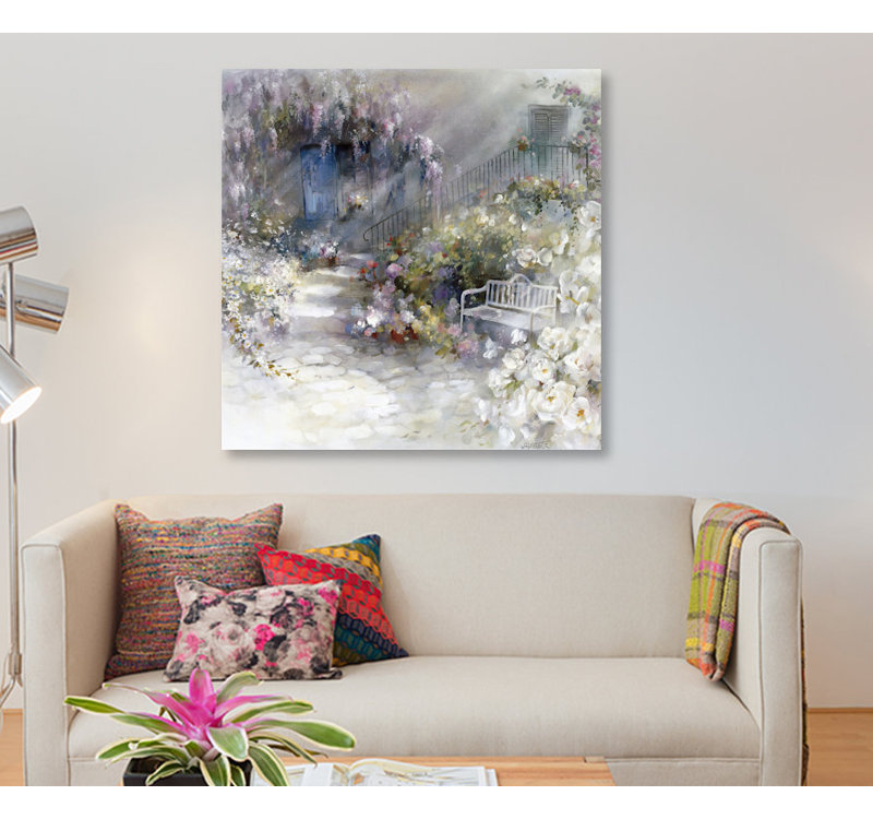 «Wordless», reproduction sur toile, H 12 po x l 12 po x P 0,75 po, Pas de tapis, Toile tendue