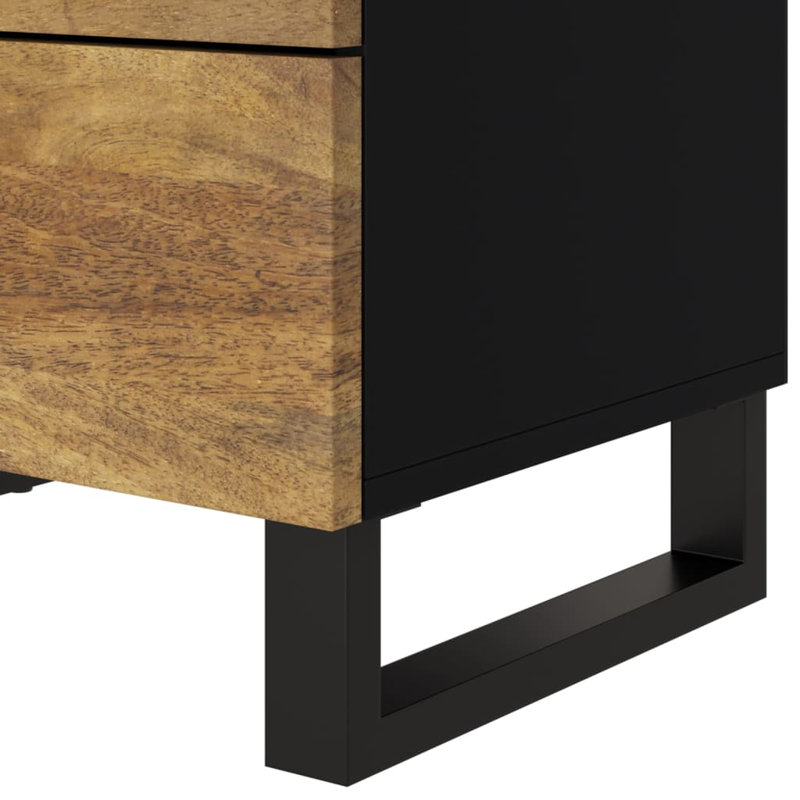 Alberta 55cm W Metal Bedside Table