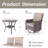 Outdoor Rocking Swivel Rattan Chair Set Removable Cushions & Coffee Table(Set Of 4)-2041874791