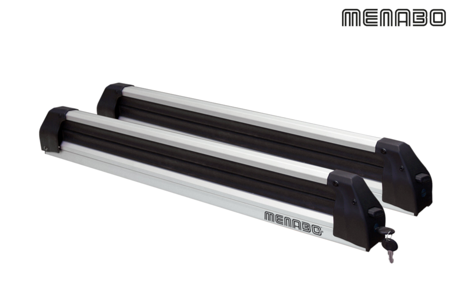 Menabo steel discount roof bar set