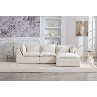 Canapé modulaire surdimensionné de 102,3 po de large avec canapé modulaire True Relax