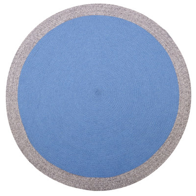 Round Millicent Solid Colour Wool Hand Woven 120cm X 120cm Area Rug